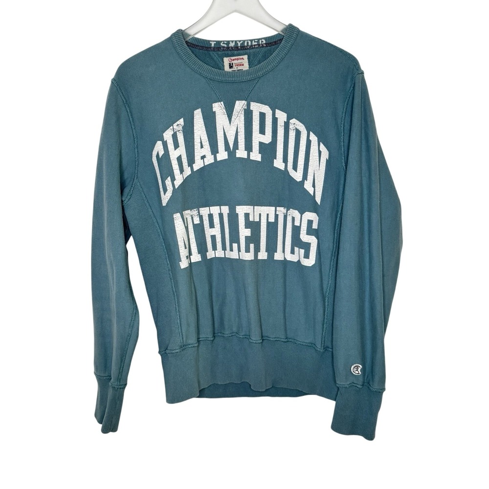 Champion Todd Snyder Athletic Crewneck Sweatshirt Size M Bluestone Cotton Luxury